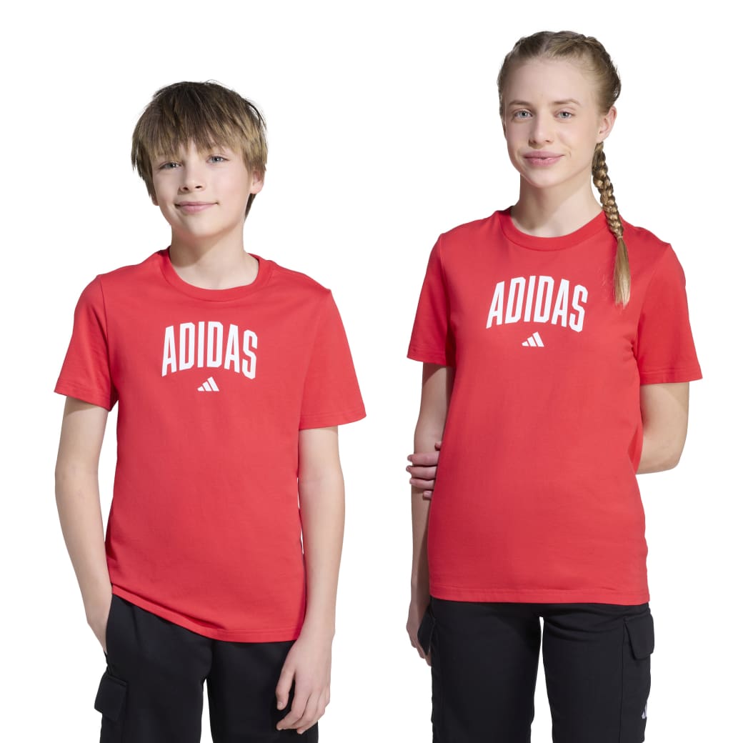 Adidas Camiseta JV5194 INF COLEGIATTE Pure Ruby Algodao -3-
